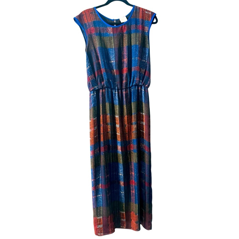 Anthropologie HD in Paris plaid maxi dress